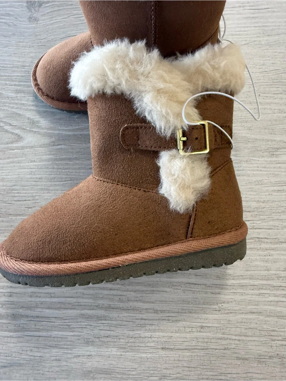 The Children's Place Brown Faux Fur Lined Girls' Boots
